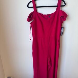 Tahari Stylish Red Jumpsuit
